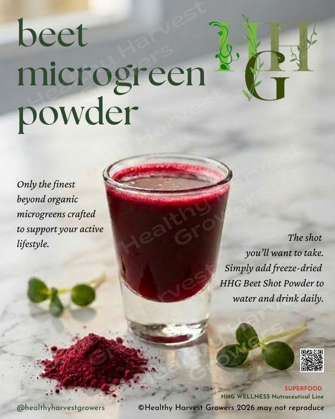Beet Microgreen Powder