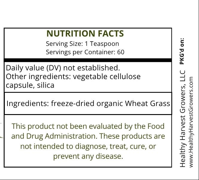 Organic Wheat Grass Powder