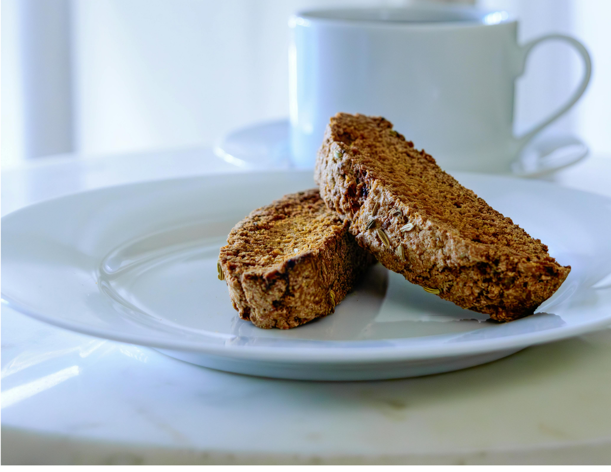 Chocolate Ezekiel Biscotti Bites